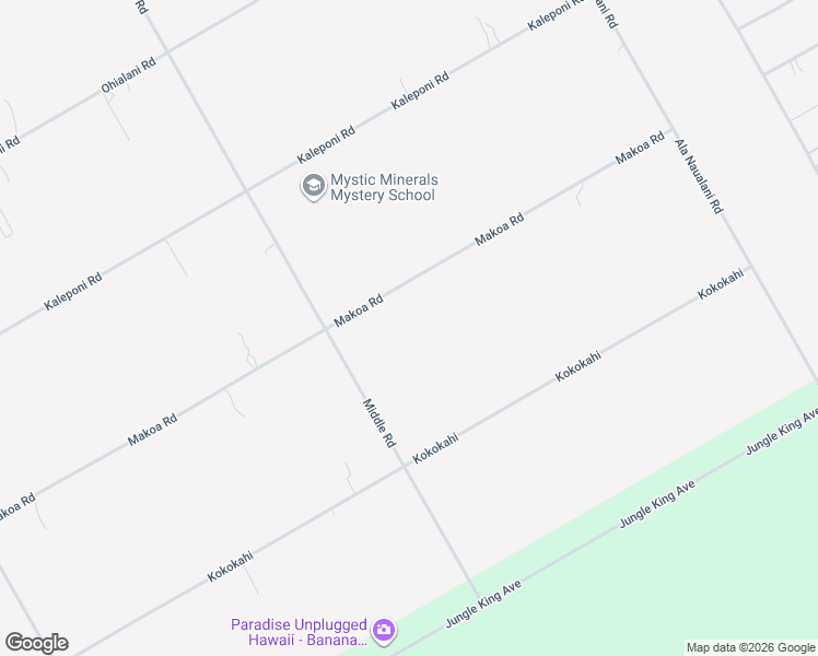 map of restaurants, bars, coffee shops, grocery stores, and more near 11-2129 Makoa Road in Pāhoa