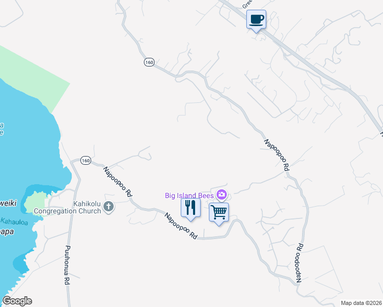 map of restaurants, bars, coffee shops, grocery stores, and more near 825879 Old government road in Captain Cook