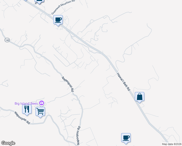 map of restaurants, bars, coffee shops, grocery stores, and more near 825879 Old Government Road in Captain Cook