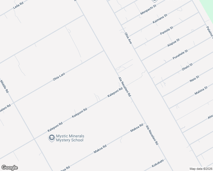 map of restaurants, bars, coffee shops, grocery stores, and more near 11-1990 Kaleponi Road in Hilo