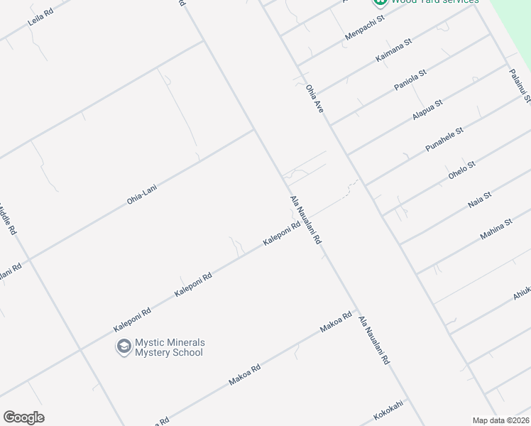 map of restaurants, bars, coffee shops, grocery stores, and more near 11-1990 Kaleponi Road in Hilo