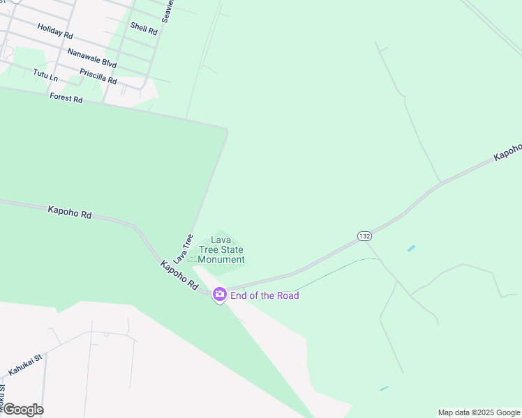 map of restaurants, bars, coffee shops, grocery stores, and more near 14-3757 Kapoho Road in Pāhoa