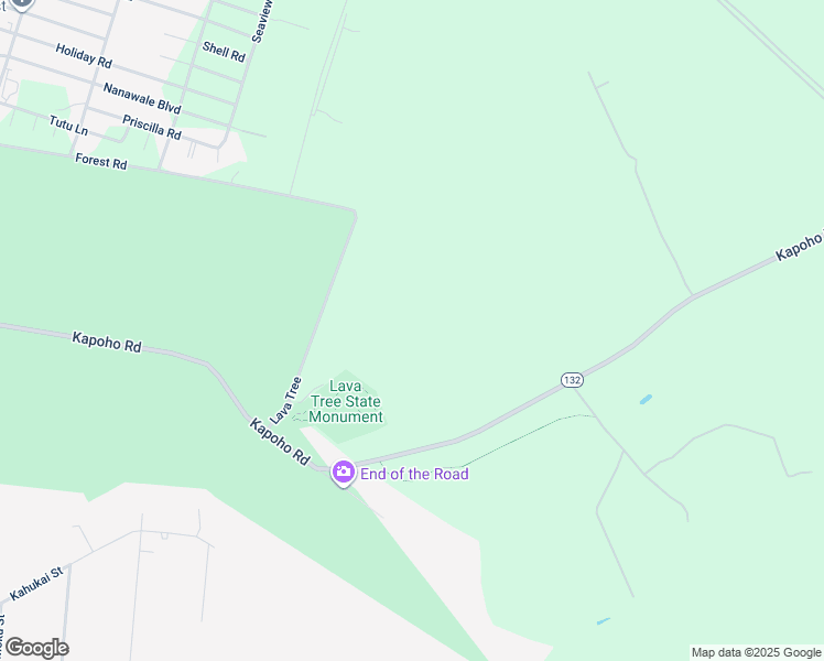 map of restaurants, bars, coffee shops, grocery stores, and more near 14-3757 Kapoho Road in Pāhoa