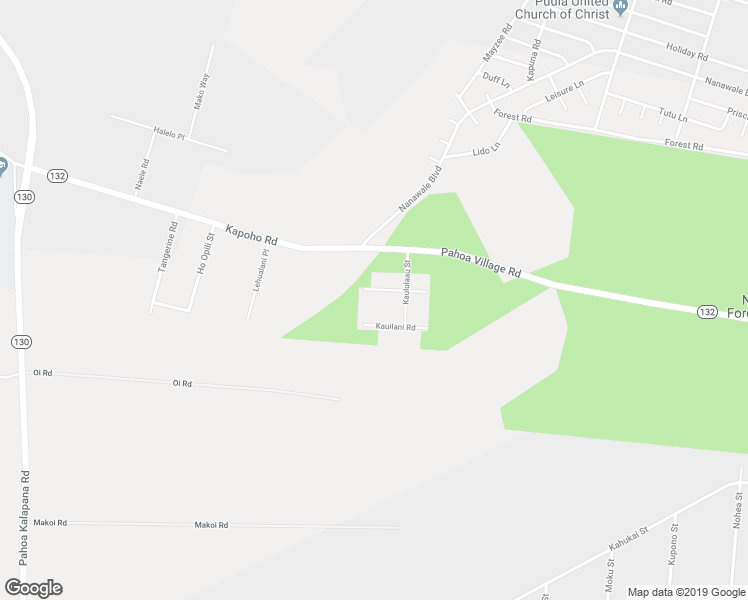 map of restaurants, bars, coffee shops, grocery stores, and more near 14-3280 Pualaa Road in Pāhoa