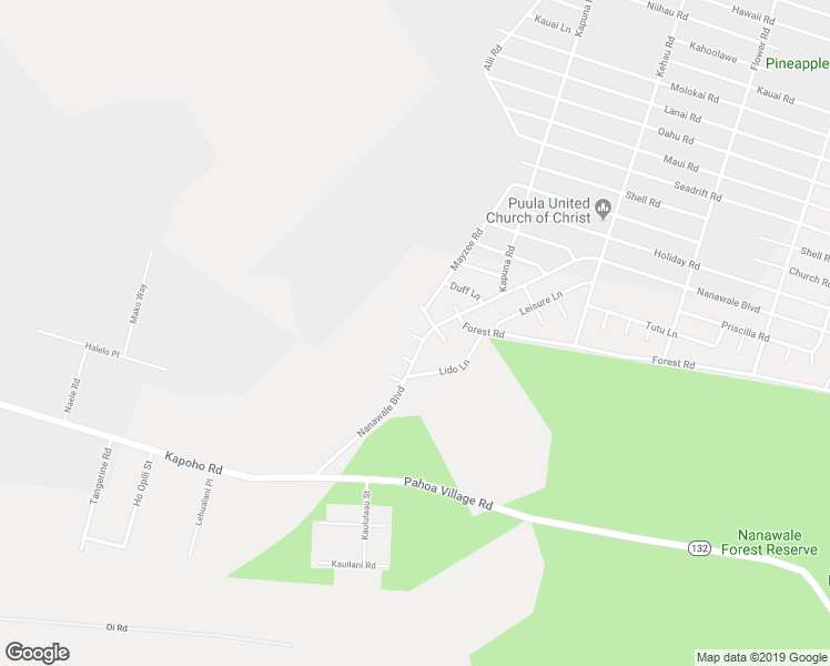 map of restaurants, bars, coffee shops, grocery stores, and more near 14-804 Cholet Circle in Pāhoa