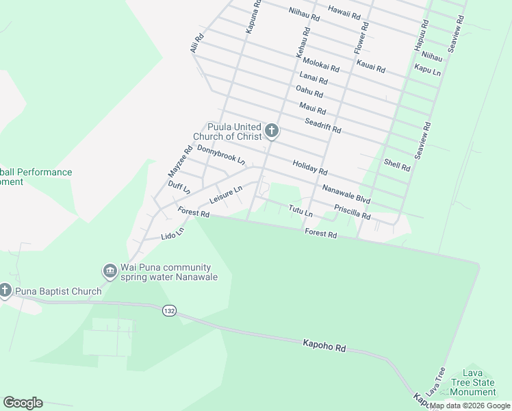 map of restaurants, bars, coffee shops, grocery stores, and more near 14-885 Kehau Road in Pāhoa