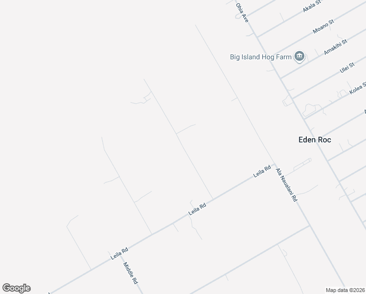 map of restaurants, bars, coffee shops, grocery stores, and more near 113255 Malia Aina Road in Pāhoa