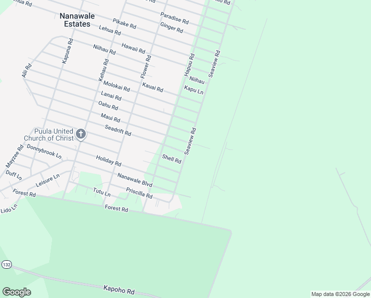 map of restaurants, bars, coffee shops, grocery stores, and more near 14-3583 Seadrift Road in Pāhoa