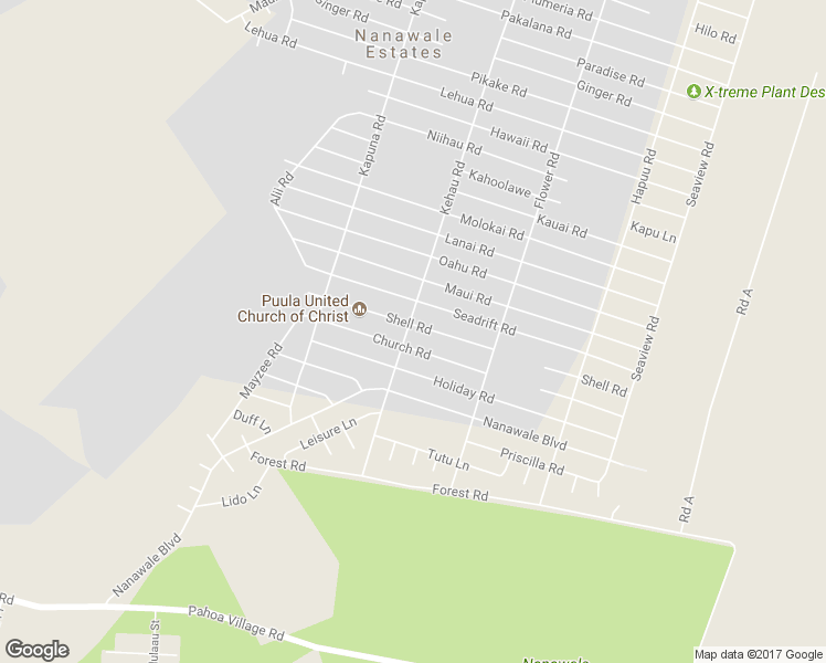 map of restaurants, bars, coffee shops, grocery stores, and more near 14-817 Kehau Road in Pāhoa