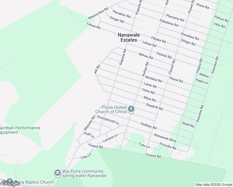 map of restaurants, bars, coffee shops, grocery stores, and more near 14-3437 Seadrift Road in Pāhoa