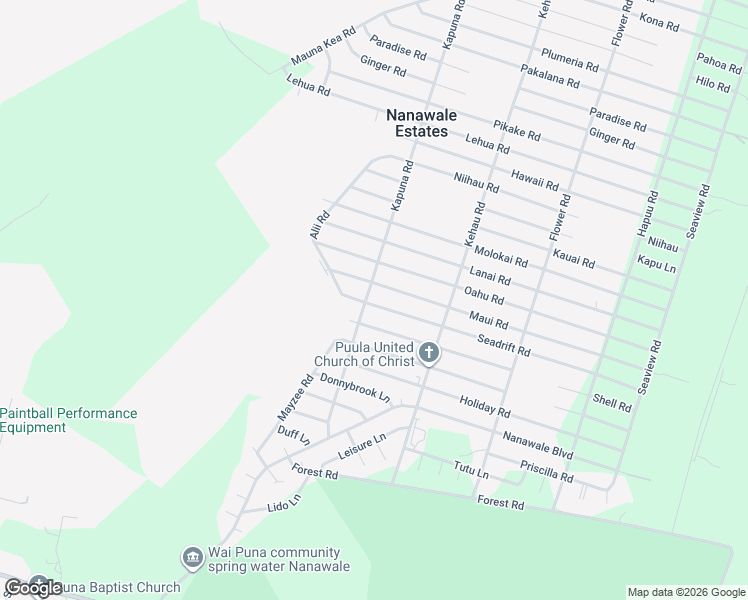 map of restaurants, bars, coffee shops, grocery stores, and more near 14-3437 Seadrift Road in Pāhoa