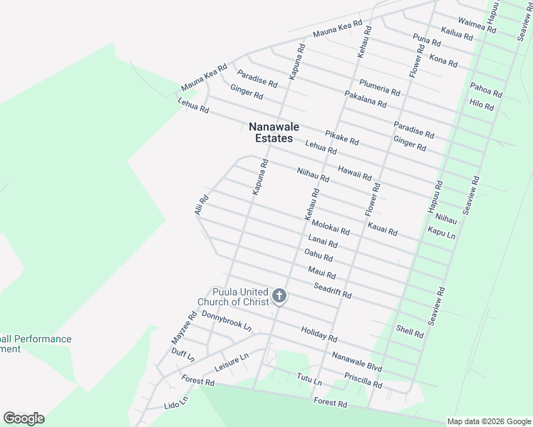 map of restaurants, bars, coffee shops, grocery stores, and more near 14-3442 Molokai Road in Pāhoa