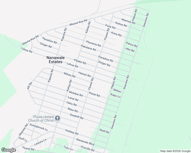 map of restaurants, bars, coffee shops, grocery stores, and more near 14-3499 Hawaii Road in Pāhoa