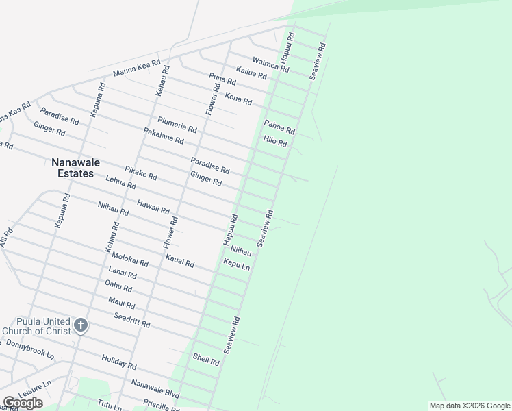 map of restaurants, bars, coffee shops, grocery stores, and more near 14-3528 Ginger Road in Pāhoa