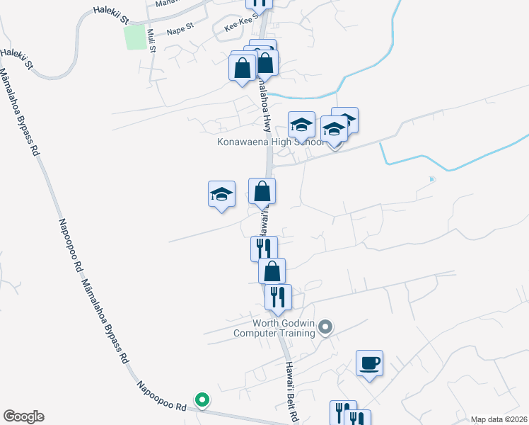 Pualani Terrace, Kealakekua HI Walk Score