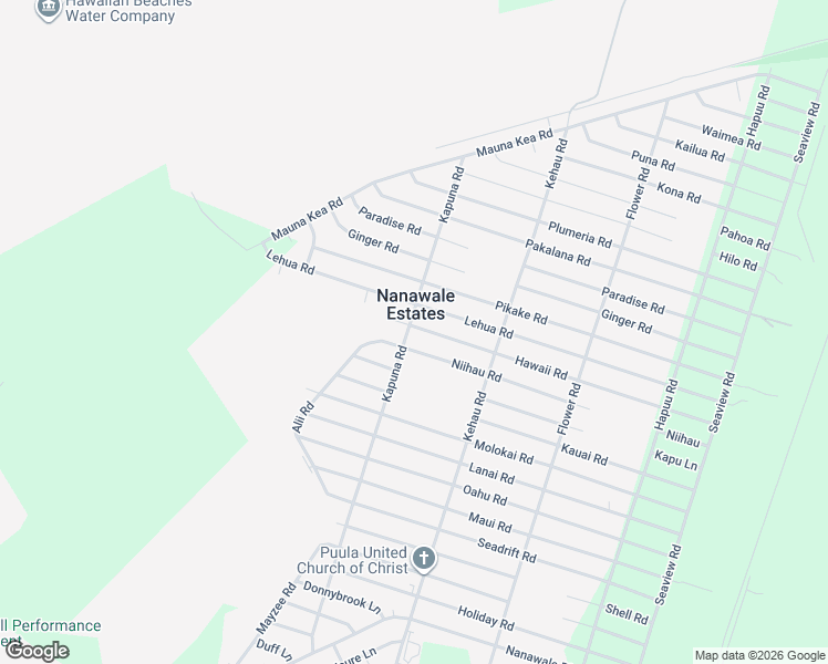 map of restaurants, bars, coffee shops, grocery stores, and more near 14-3407 Niihau Road in Pāhoa