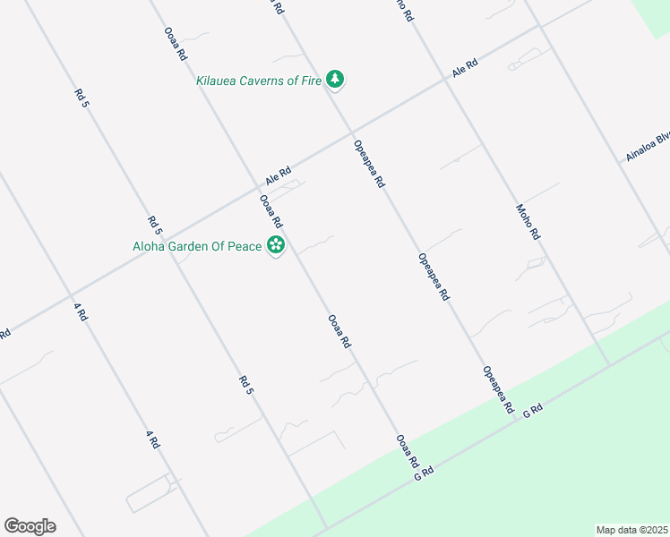 map of restaurants, bars, coffee shops, grocery stores, and more near 16-2047 Ooaa Road in Pāhoa