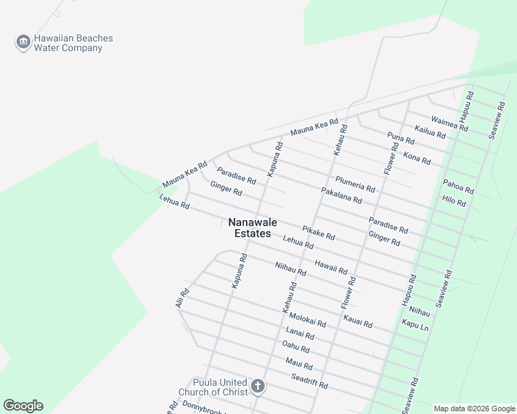 map of restaurants, bars, coffee shops, grocery stores, and more near 14-3396 Ginger Road in Pāhoa