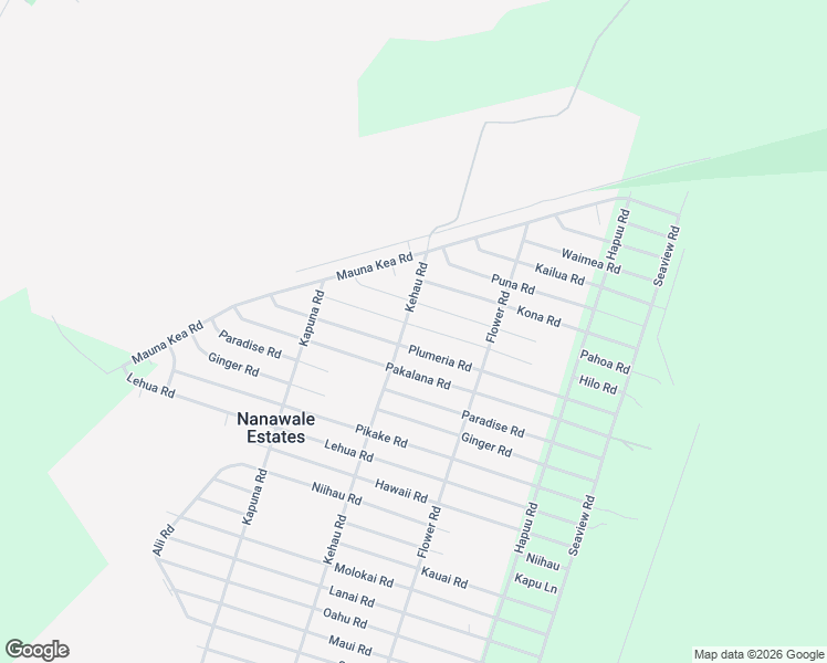 map of restaurants, bars, coffee shops, grocery stores, and more near 14-3465 Plumeria Road in Pāhoa