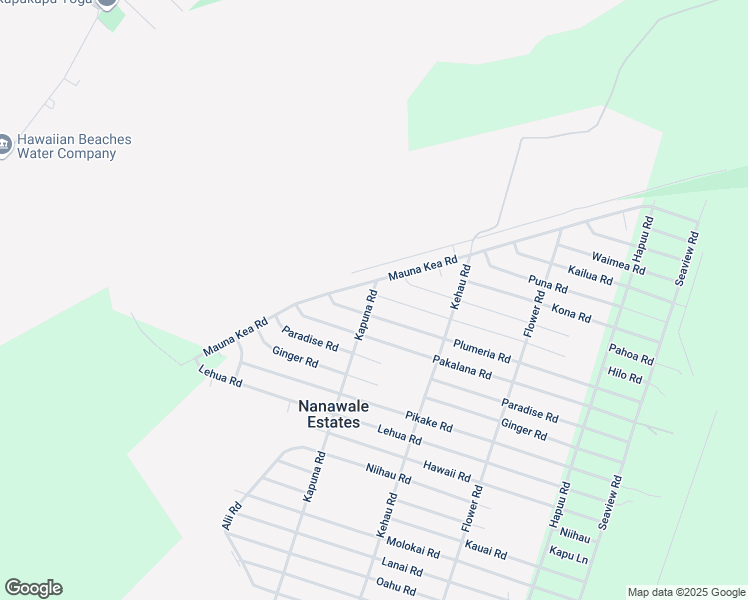 map of restaurants, bars, coffee shops, grocery stores, and more near 14-621 Kapuna Road in Pāhoa