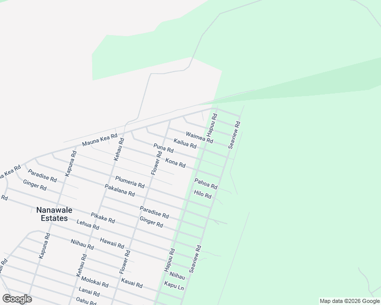 map of restaurants, bars, coffee shops, grocery stores, and more near 9 Puna Road in Pāhoa
