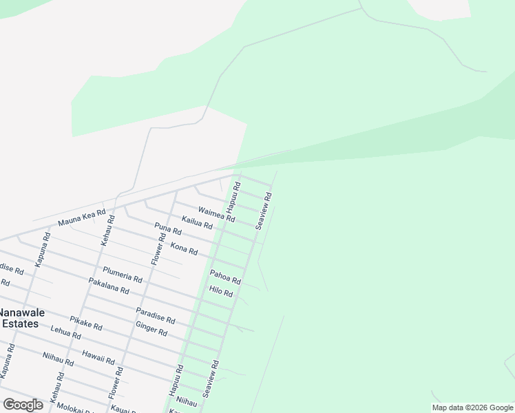 map of restaurants, bars, coffee shops, grocery stores, and more near 14-3562 Mauna Kea Road in Pāhoa