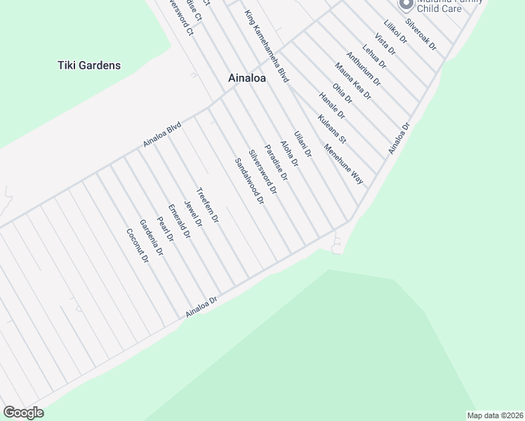 map of restaurants, bars, coffee shops, grocery stores, and more near 16-2130 Sandalwood Drive in Pāhoa