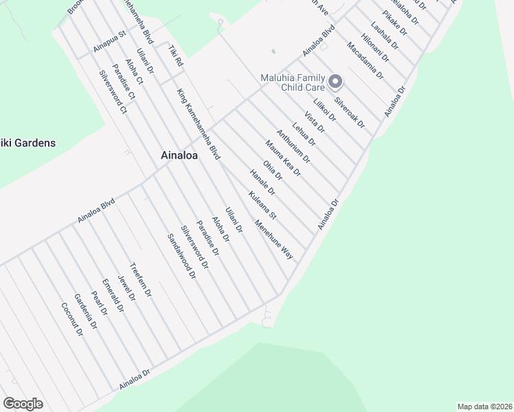 map of restaurants, bars, coffee shops, grocery stores, and more near 16-2098 Kuleana Street in Pāhoa