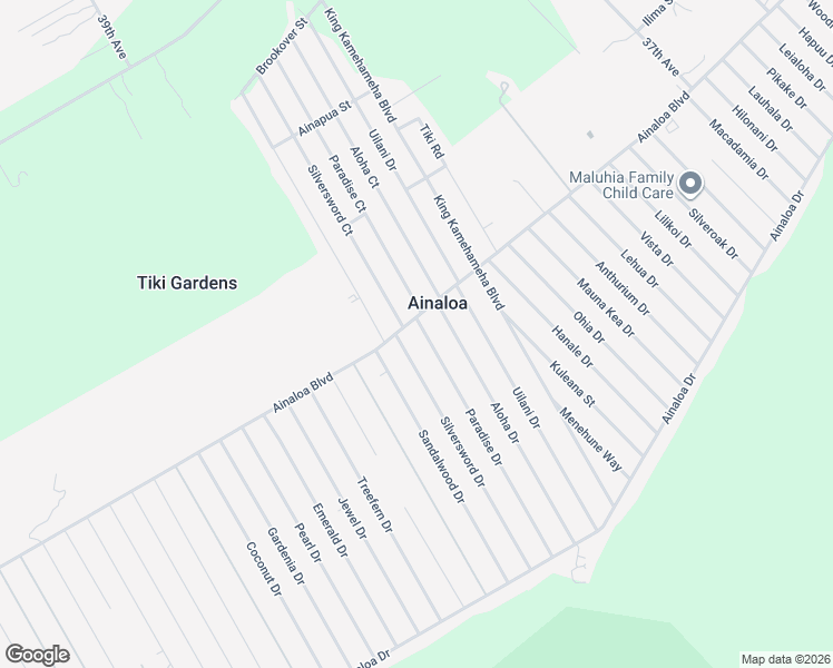 map of restaurants, bars, coffee shops, grocery stores, and more near 16-2038 Paradise Drive in Pāhoa