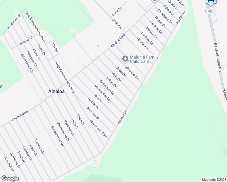 map of restaurants, bars, coffee shops, grocery stores, and more near 16-2097 Anthurium Drive in Pāhoa