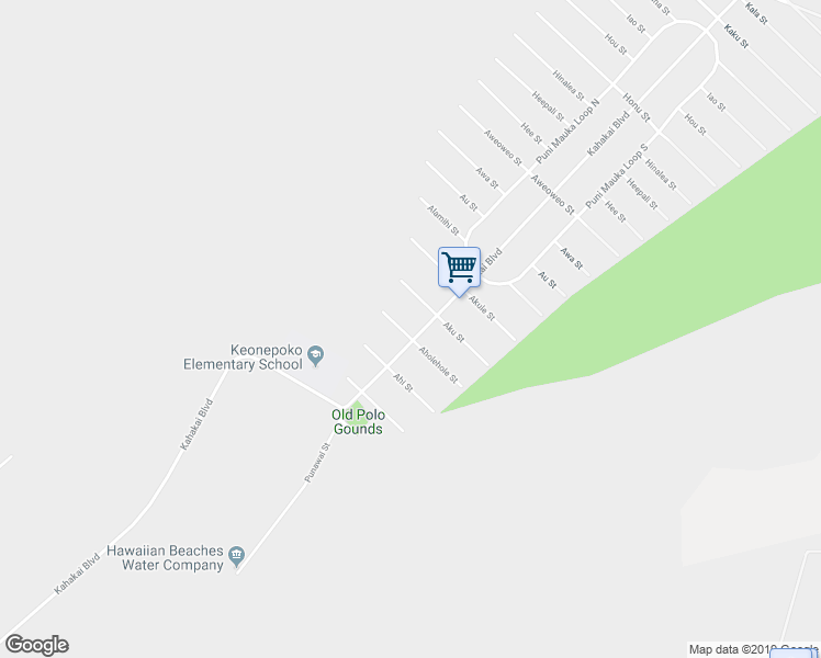 map of restaurants, bars, coffee shops, grocery stores, and more near 15-814 Kahakai Boulevard in Pāhoa