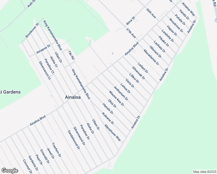 map of restaurants, bars, coffee shops, grocery stores, and more near 16-2049 Mauna Kea Drive in Pāhoa