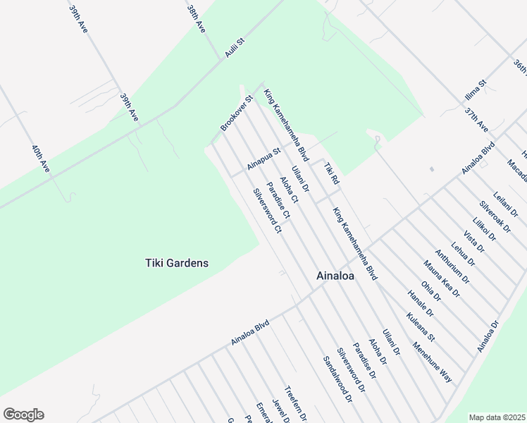 map of restaurants, bars, coffee shops, grocery stores, and more near 16-2003 Silversword Court in Pāhoa