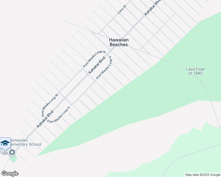 map of restaurants, bars, coffee shops, grocery stores, and more near 15-2793 Honu Street in Pāhoa