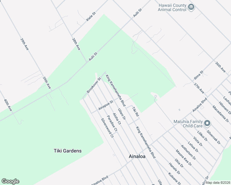 map of restaurants, bars, coffee shops, grocery stores, and more near 16-1914 King Kamehameha Drive in Pāhoa