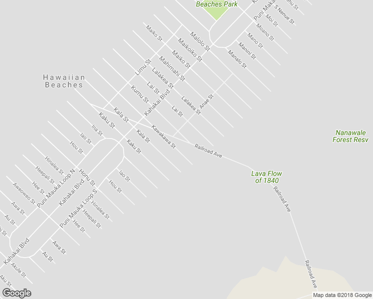 map of restaurants, bars, coffee shops, grocery stores, and more near 15-2811 Kawakawa Street in Pāhoa