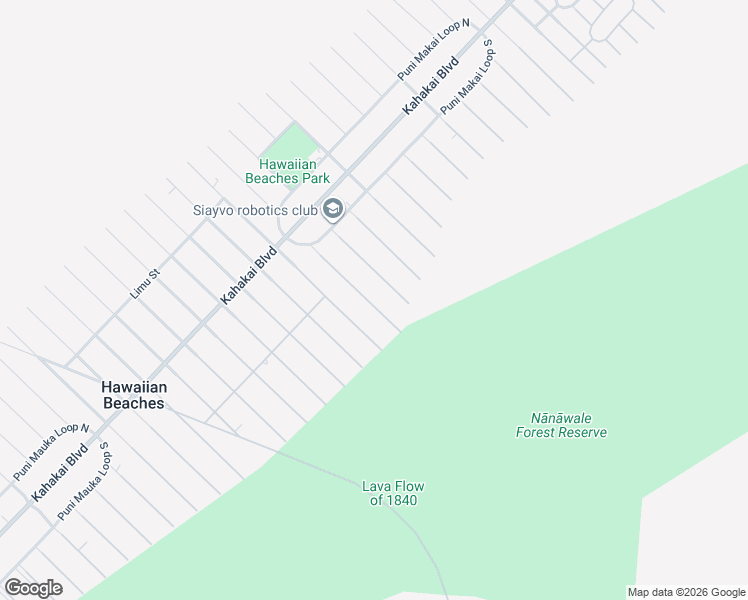 map of restaurants, bars, coffee shops, grocery stores, and more near 15-2813 Manalo Street in Pāhoa