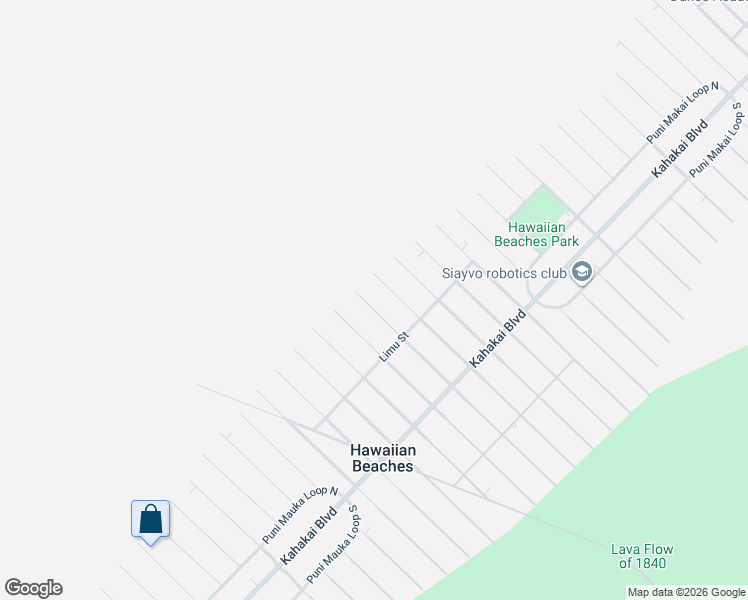 map of restaurants, bars, coffee shops, grocery stores, and more near 15-2682 Mahimahi Street in Pāhoa