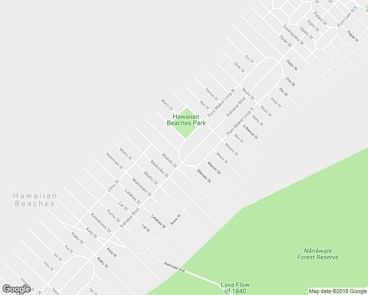 map of restaurants, bars, coffee shops, grocery stores, and more near 15-397 Puni Makai Loop North in Pāhoa