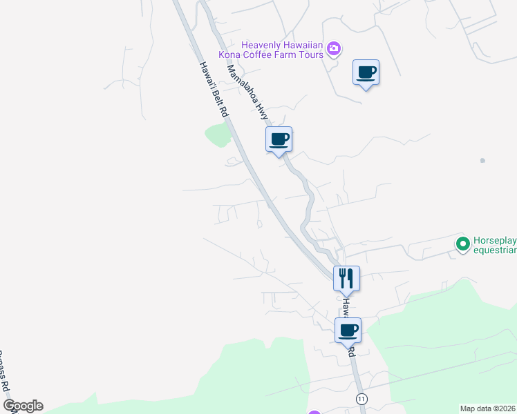 map of restaurants, bars, coffee shops, grocery stores, and more near 79-7365 Kuakini Highway in Holualoa