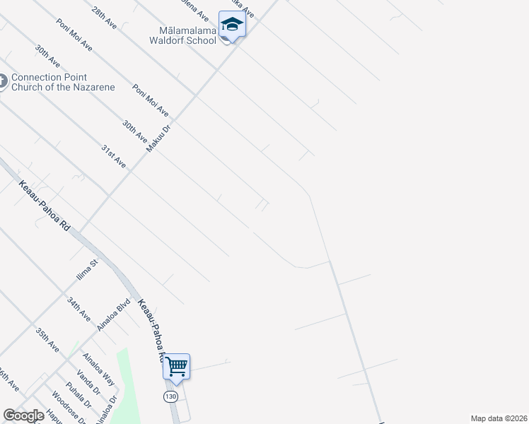 map of restaurants, bars, coffee shops, grocery stores, and more near 15-2074 29th Avenue in Keaau