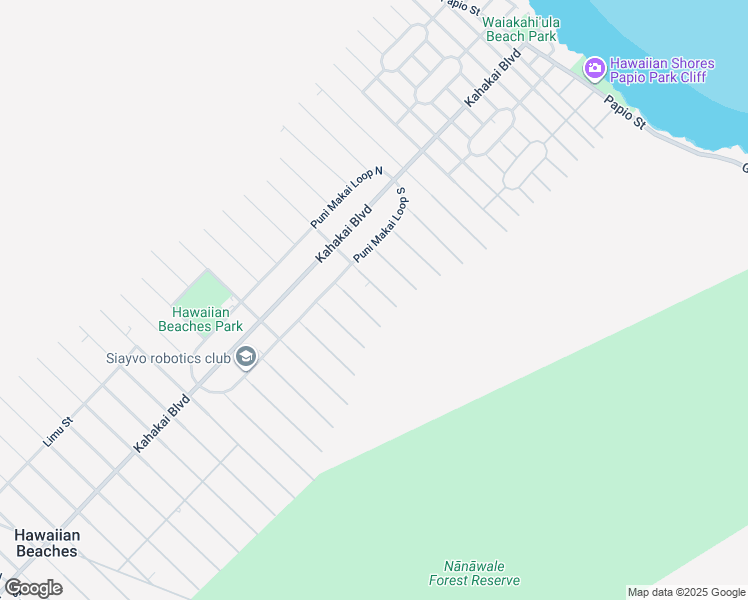 map of restaurants, bars, coffee shops, grocery stores, and more near 15-2791 Nehu Street in Pāhoa