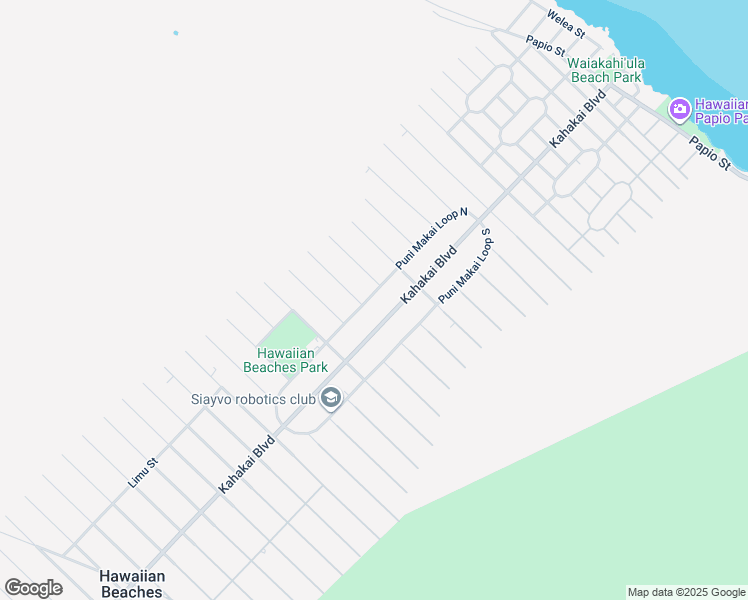 map of restaurants, bars, coffee shops, grocery stores, and more near 15-323 Puni Makai Loop South in Pāhoa