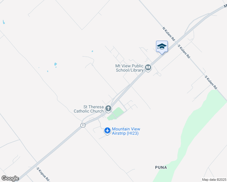 map of restaurants, bars, coffee shops, grocery stores, and more near 18-4005 Hale Puu Pueo Place in Mountain View