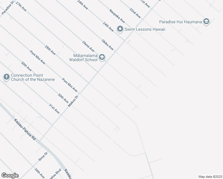 map of restaurants, bars, coffee shops, grocery stores, and more near 15-2012 27th Avenue in Keaau