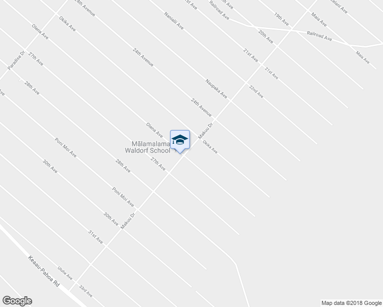 map of restaurants, bars, coffee shops, grocery stores, and more near 15-1971 26th Avenue in Keaau