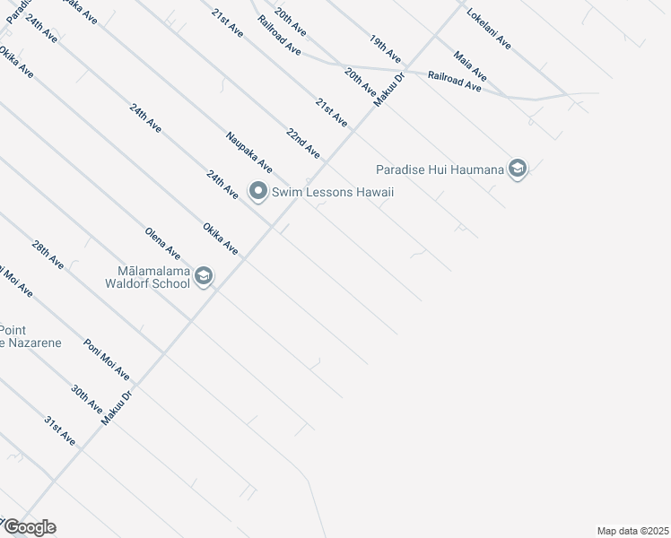 map of restaurants, bars, coffee shops, grocery stores, and more near 15-2015 24th Avenue in Keaau