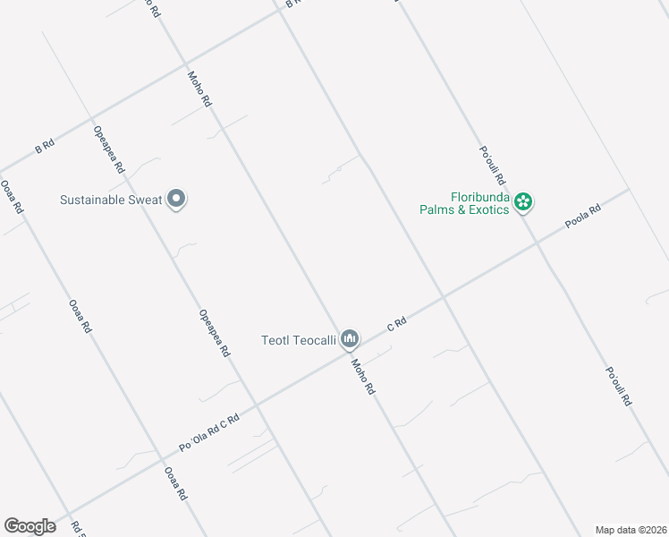 map of restaurants, bars, coffee shops, grocery stores, and more near 16-1275 Moho Road in Keaau