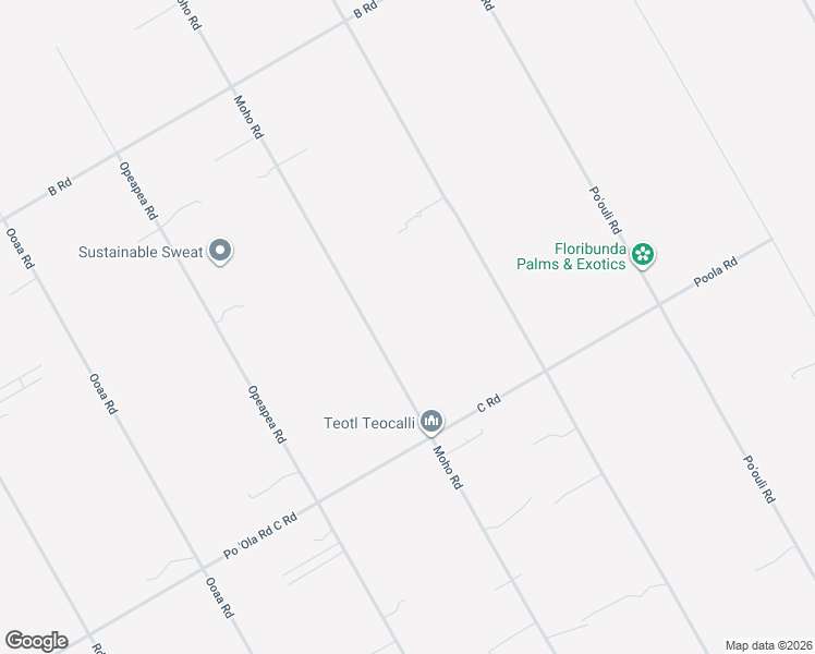 map of restaurants, bars, coffee shops, grocery stores, and more near 16-1275 Moho Road in Keaau