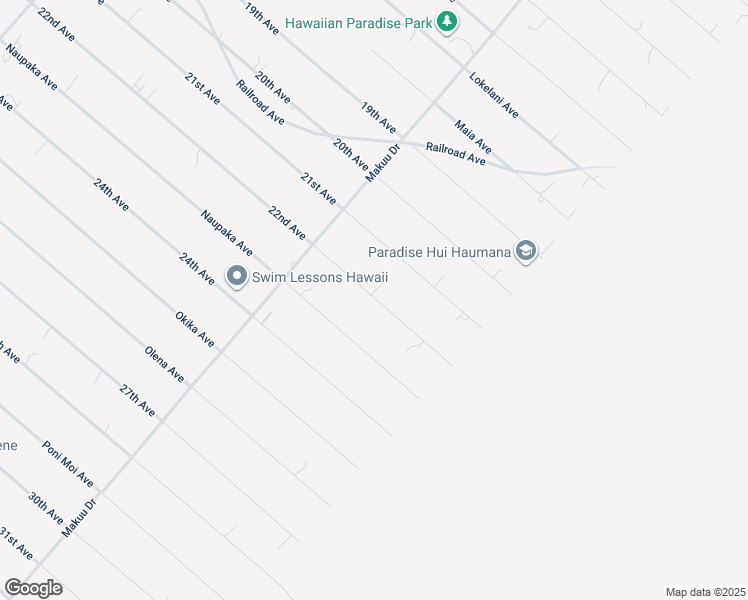 map of restaurants, bars, coffee shops, grocery stores, and more near 15-2015 22nd Avenue in Keaau